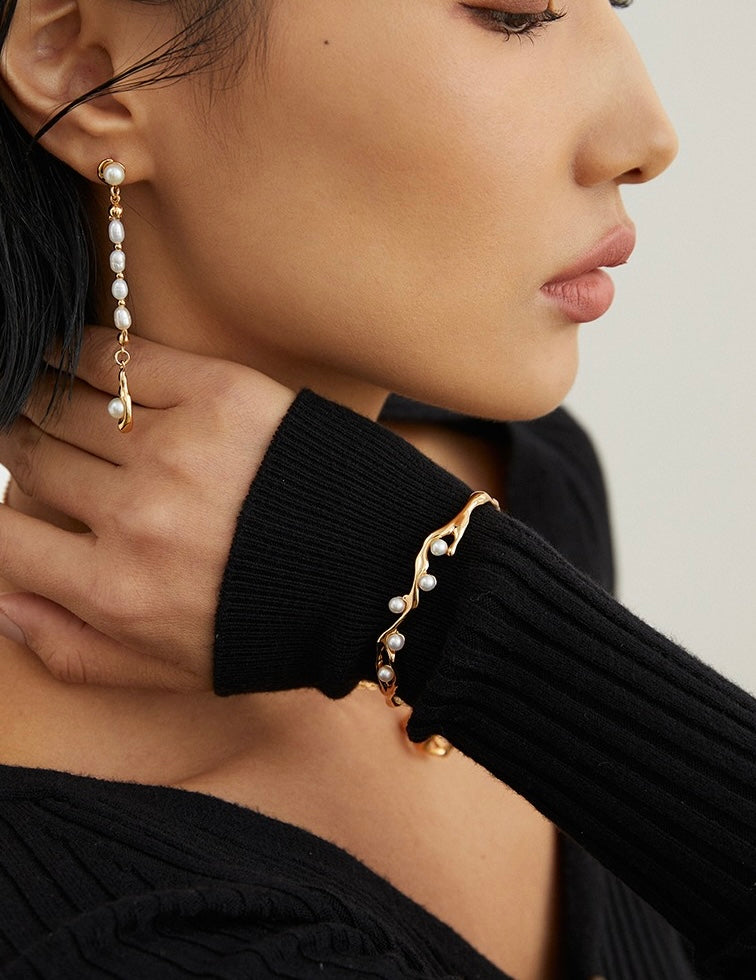 Branch & Pearl Dual-Tone Cuff