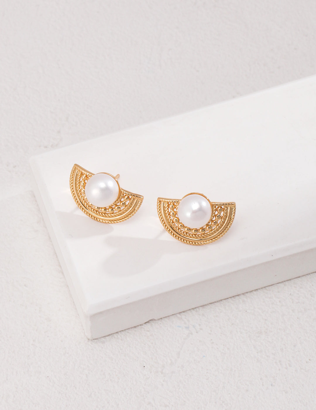 Gold Half-moon Earrings