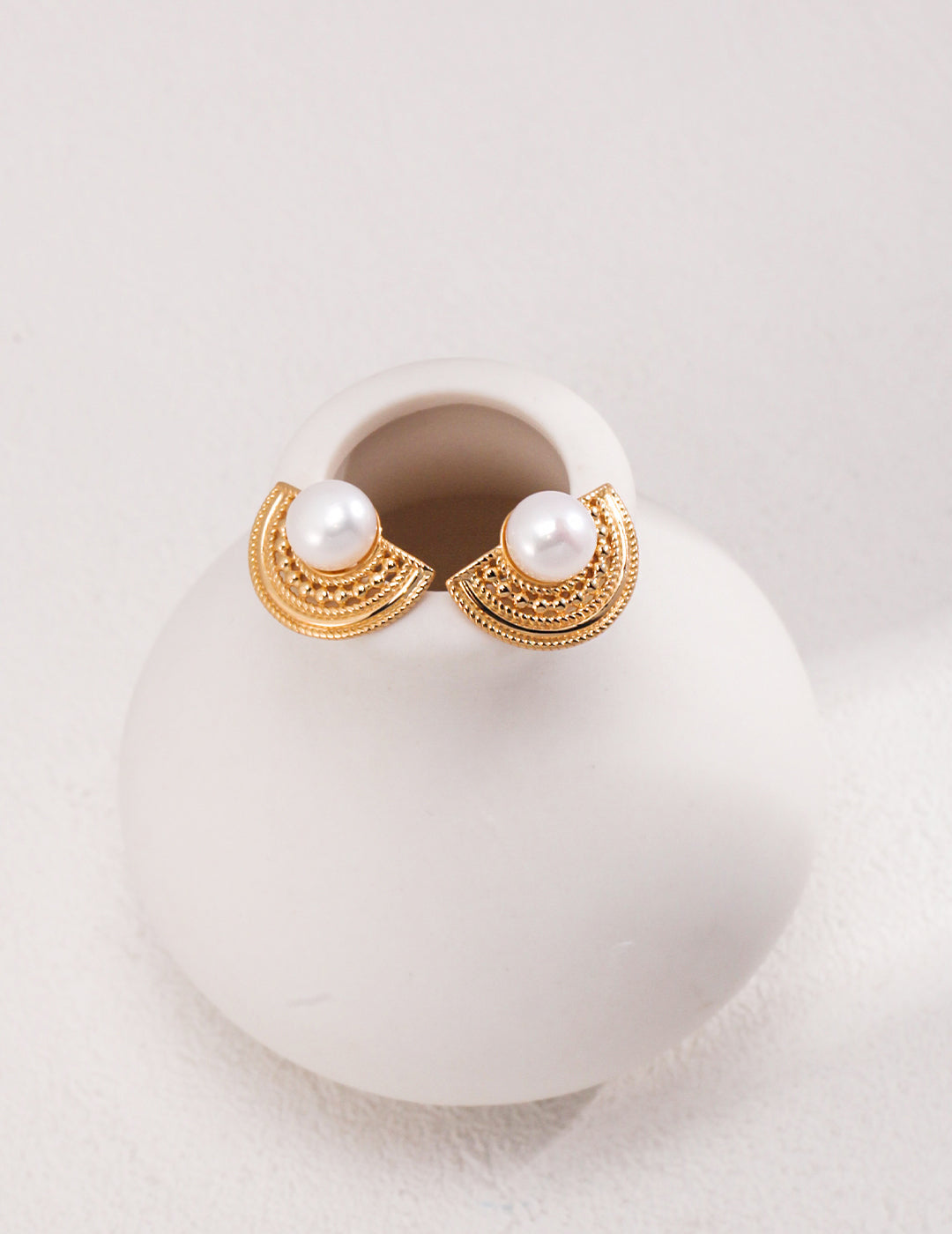 Gold Half-moon Earrings