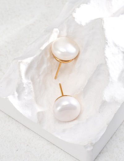 Classic Pearl Stud Earrings