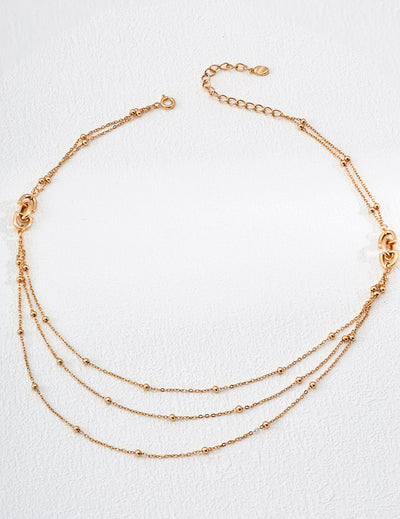 Layered Gold Chain Necklace