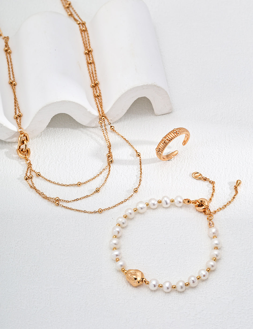 Layered Gold Chain Necklace