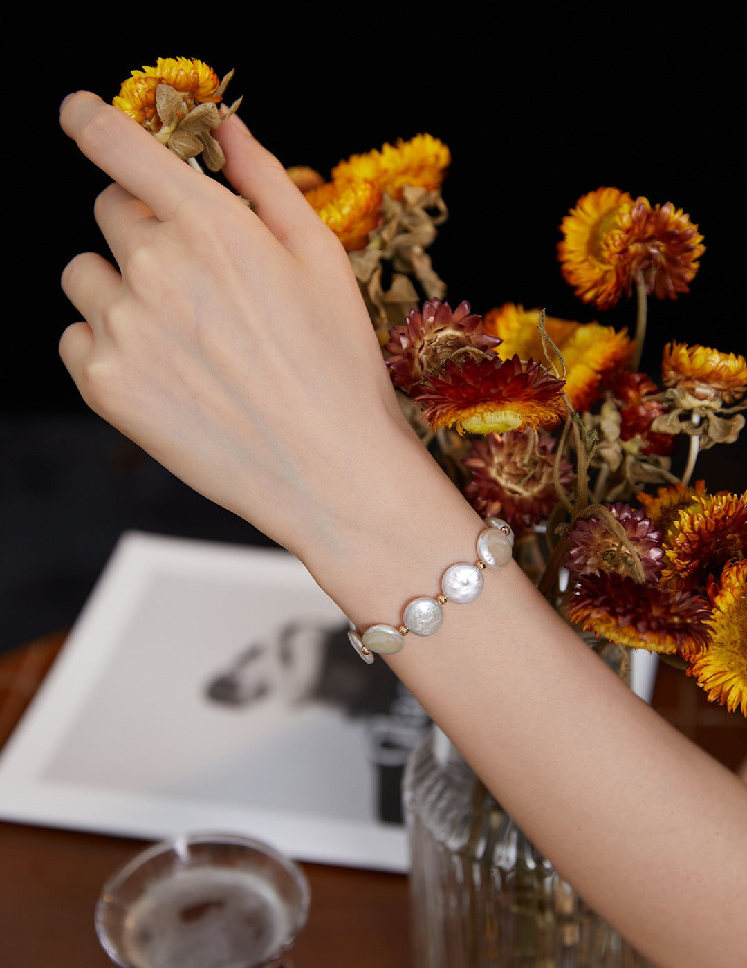 Lustrous Coin Pearl Bracelet