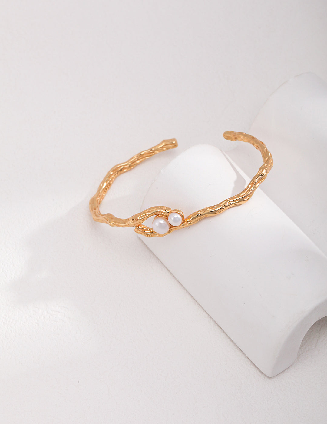 Golden Branch Pearl Cuff