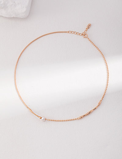 Delicate Pearl Choker Necklace