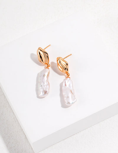 Baroque Pearl Drop Earrings